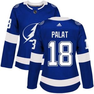 Damen Tampa Bay Lightning Trikot Ondrej Palat 18 Blau Authentic